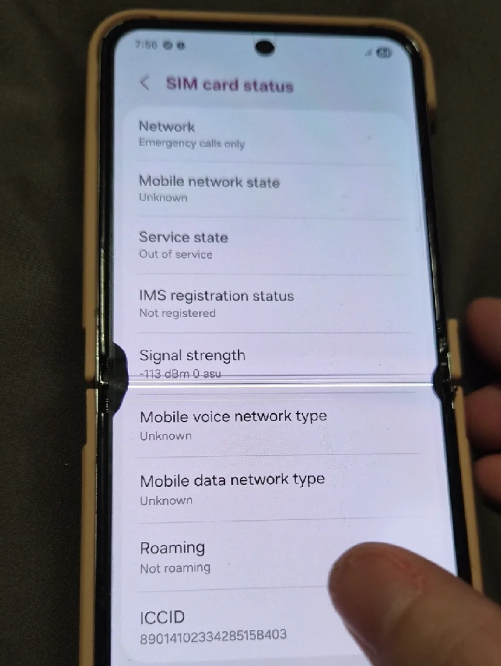 Galaxy Flip 5 With Pixel/Screen Damage- As Is